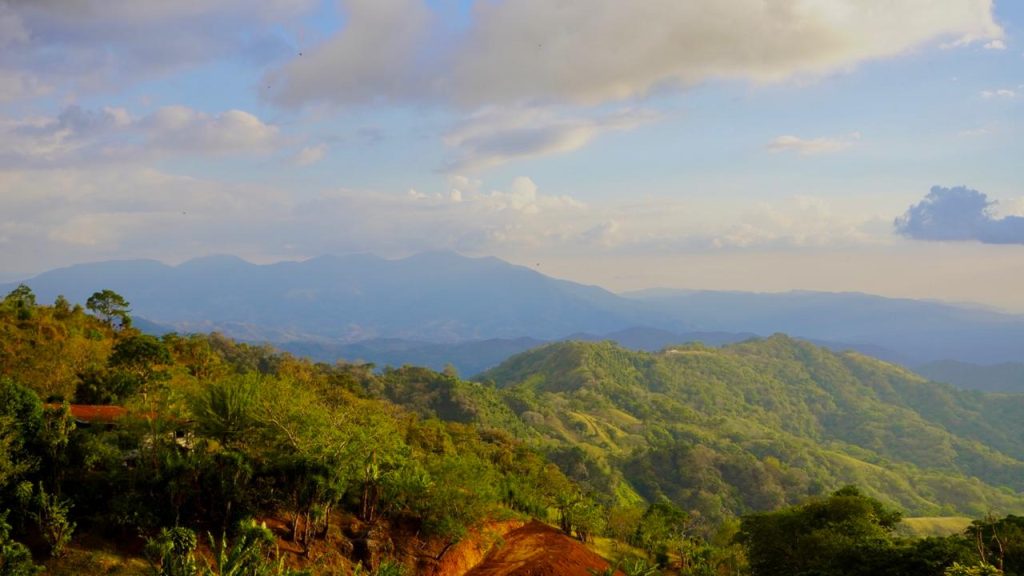 Lush green mountain landscape in Atenas